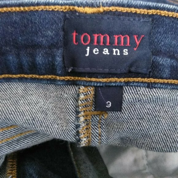 Tommy Jeans Pencil Skirt Sz 9 Waist 28" Back Slit - Picture 3 of 5